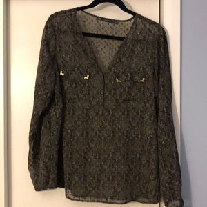 Snake Skin Print Top